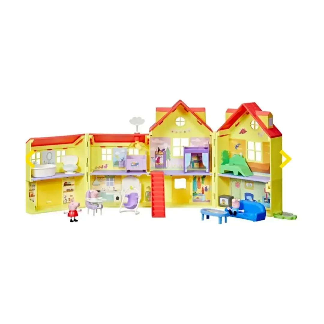 Peppa Pig Gran Casa Familiar de Peppa con Evie la Hermanita Set de Juego Infantil3