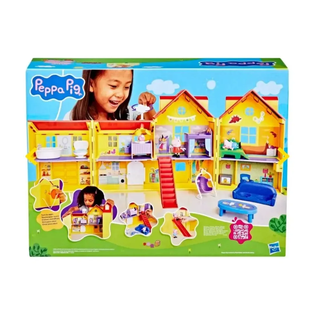 Peppa Pig Gran Casa Familiar de Peppa con Evie la Hermanita Set de Juego Infantil4