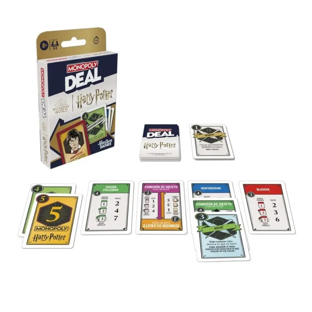 Juego de Cartas Monopoly Deal Harry Potter Hasbro – Edición Familiar4