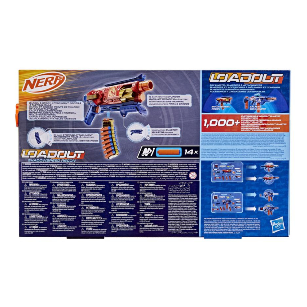 Nerf Lanzador Loadout ShadowSpeed Recon 14 Dardos5