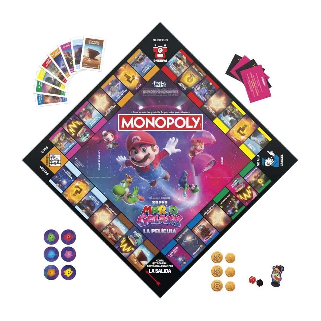 Monopoly Super Mario Galaxy La Película Juego de Mesa3