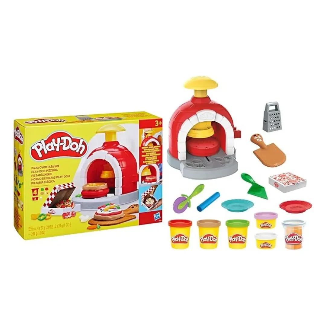 Play-Doh Pizza Oven Playset Refresh con 6 Botes de plastilina y 8 Accesorios2
