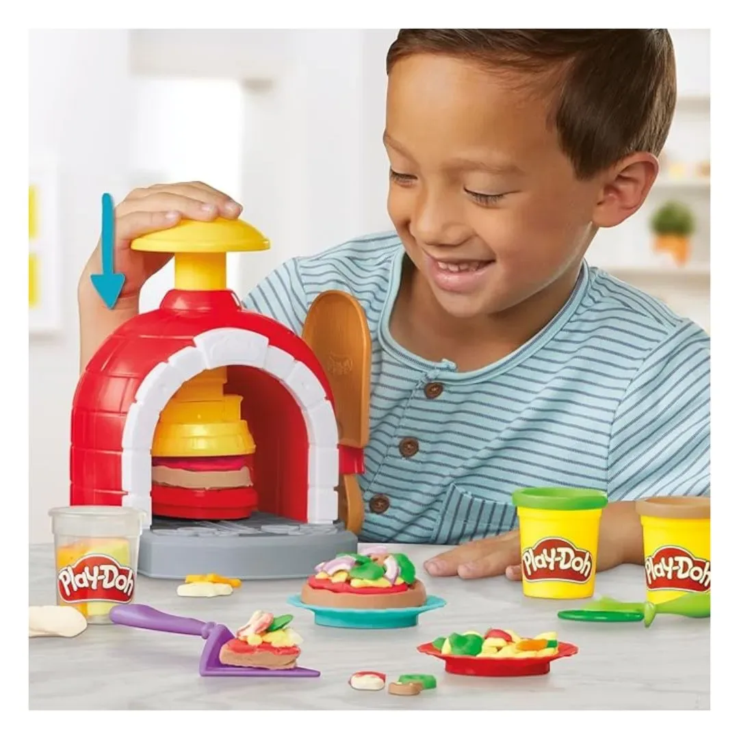 Play-Doh Pizza Oven Playset Refresh con 6 Botes de plastilina y 8 Accesorios3