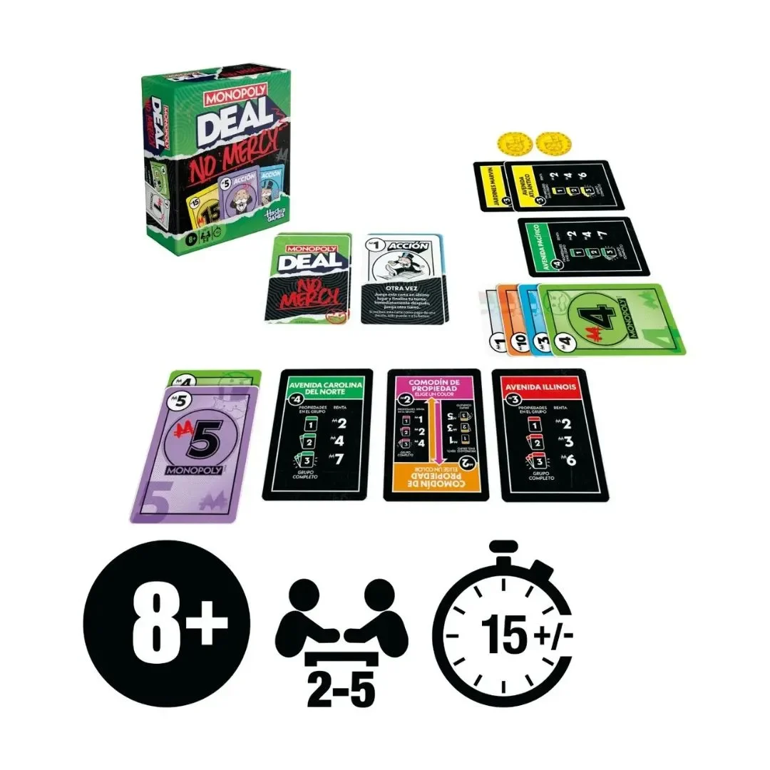 Monopoly Deal No Mercy Juego De Mesa2
