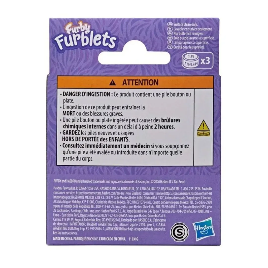 Mini Furby Fur Furblets Interactico Foodies AST Interactivo Surtido5
