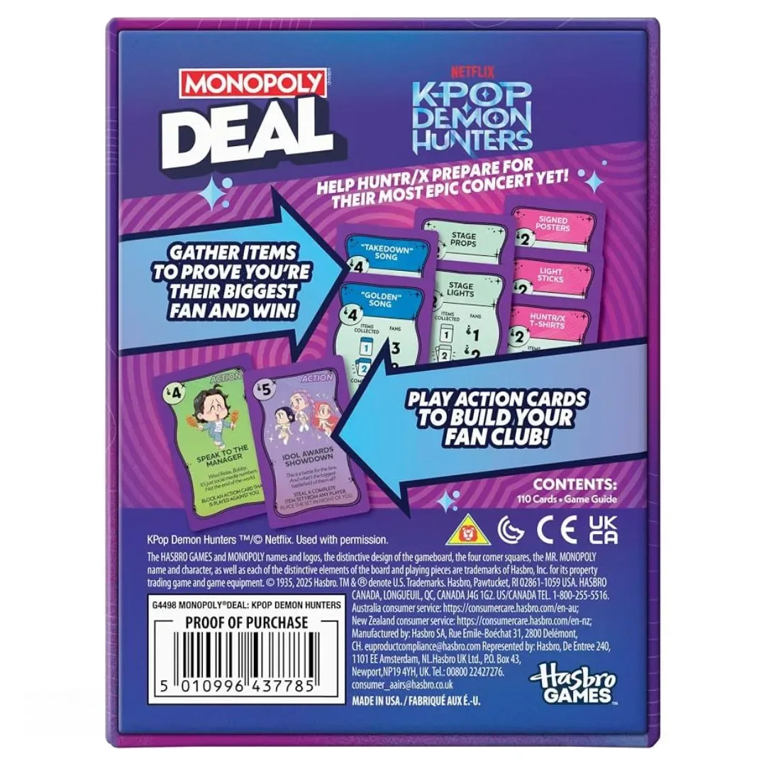 Monopoly Deal: Juego de Cartas KPOP Demon Hunters6