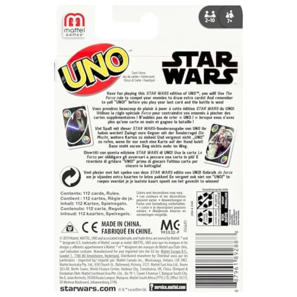 Juego De Cartas UNO Star Wars5