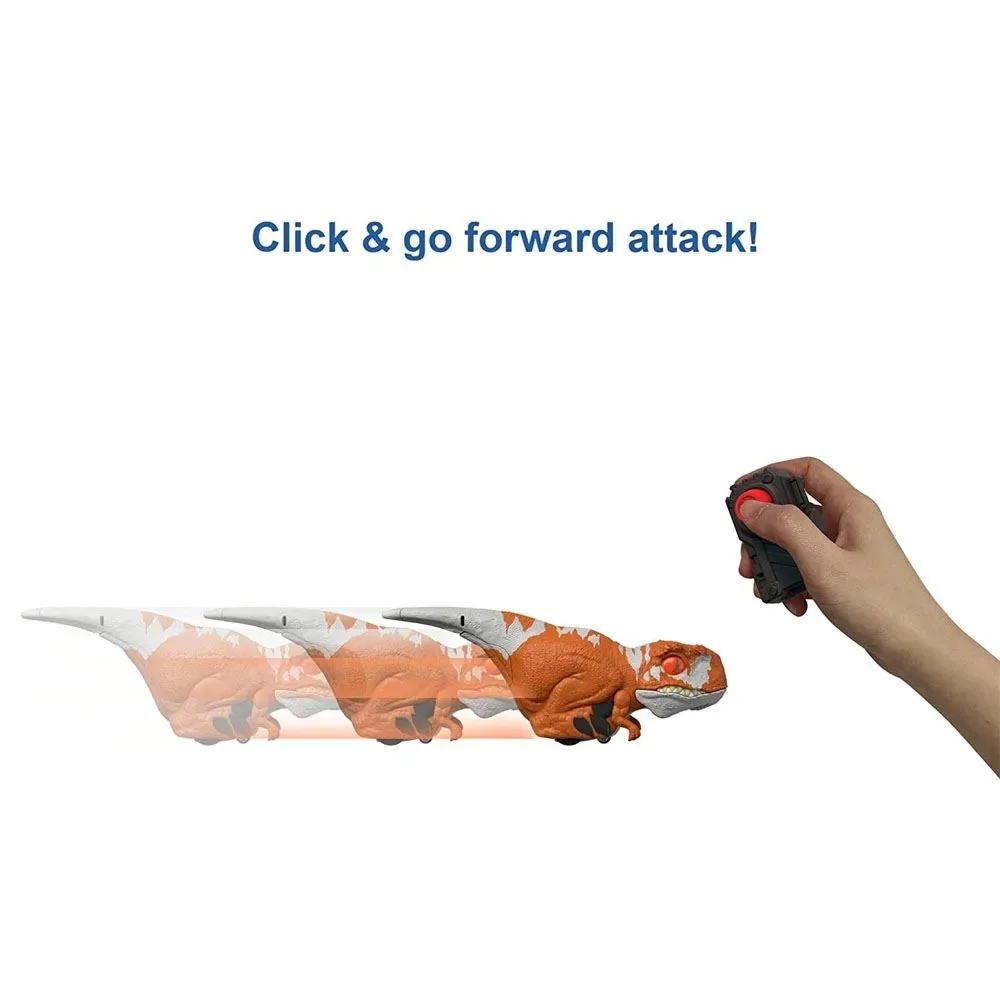 Jurassic World Dominion Clicker Tracker Atrociraptor Naranja 3