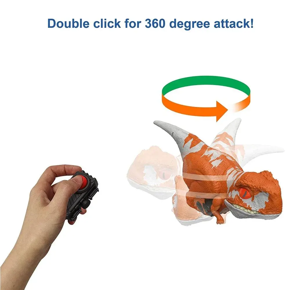 Jurassic World Dominion Clicker Tracker Atrociraptor Naranja 4