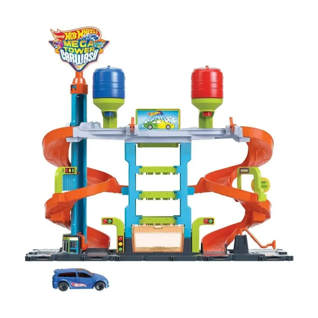 Hot Wheels Mega Torre de Lavado de Autos3