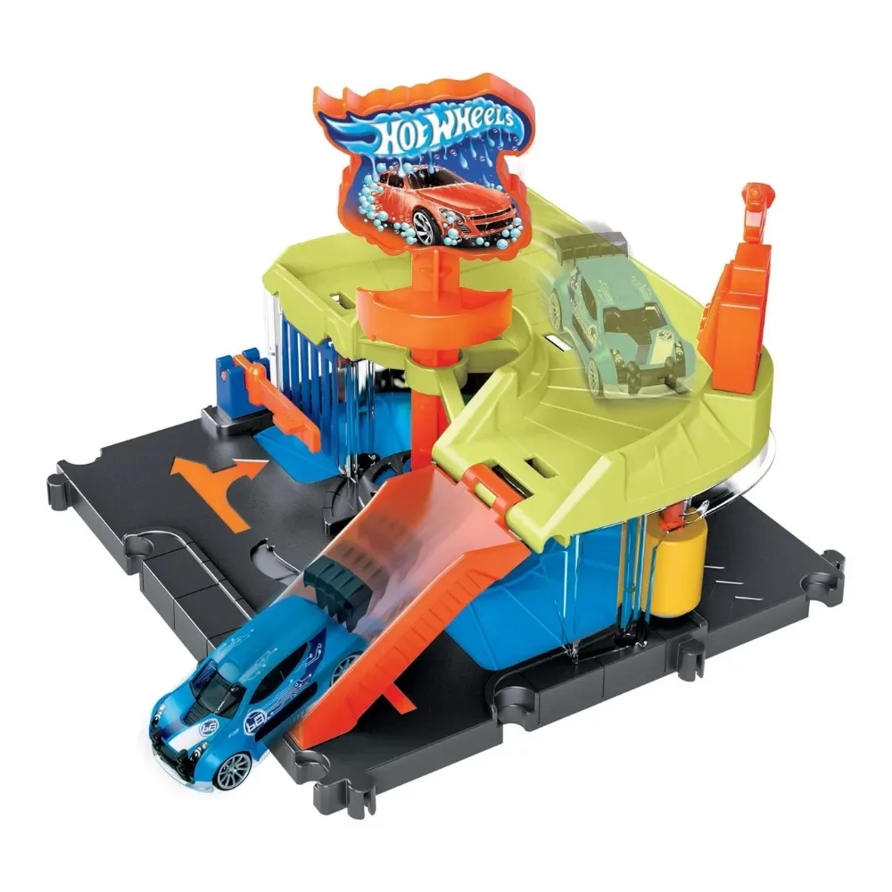 Hot Wheels City Pista de Juguete Autolavado de la Ciudad3