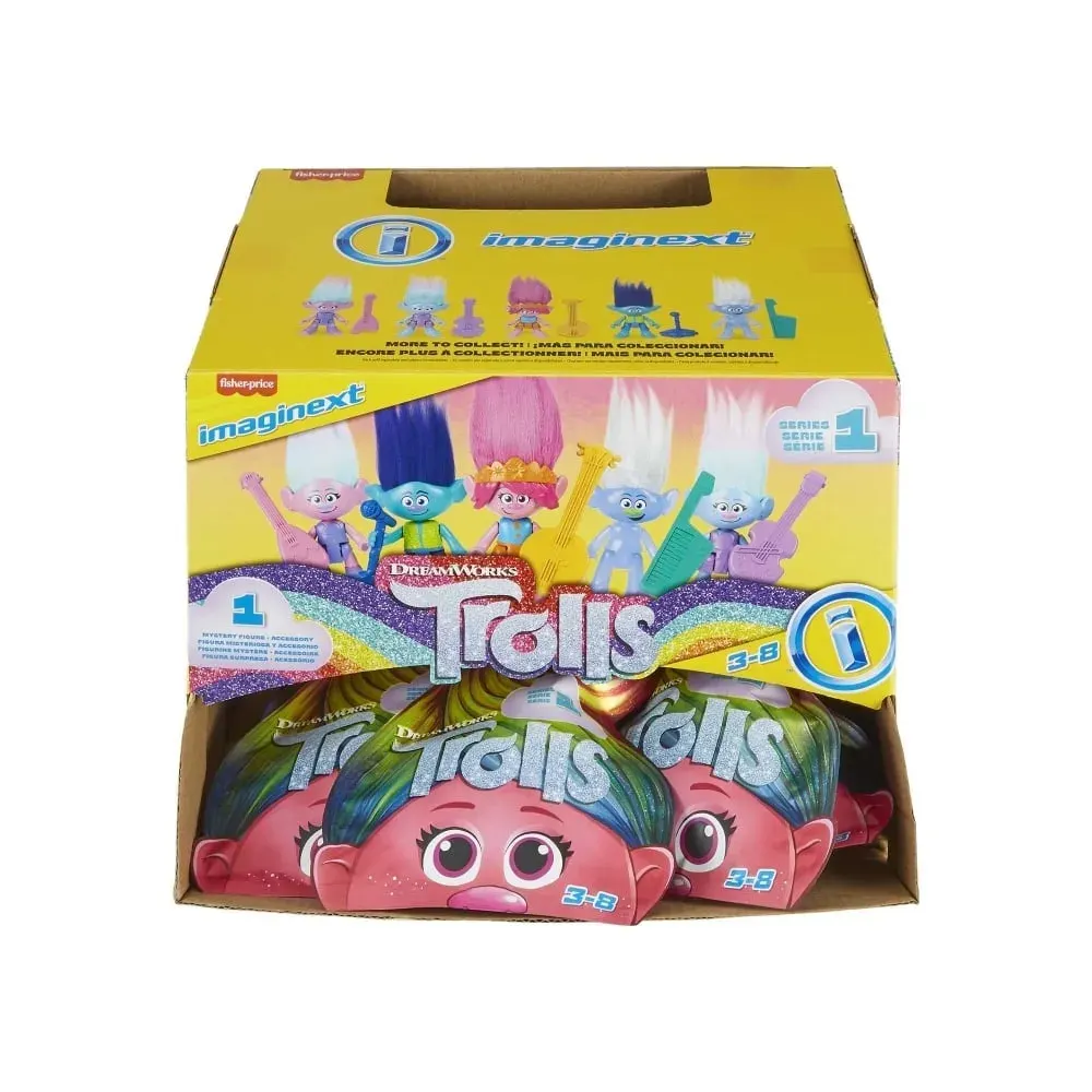 Figura Trolls Personaje Sorpresa Imaginext x1UND2