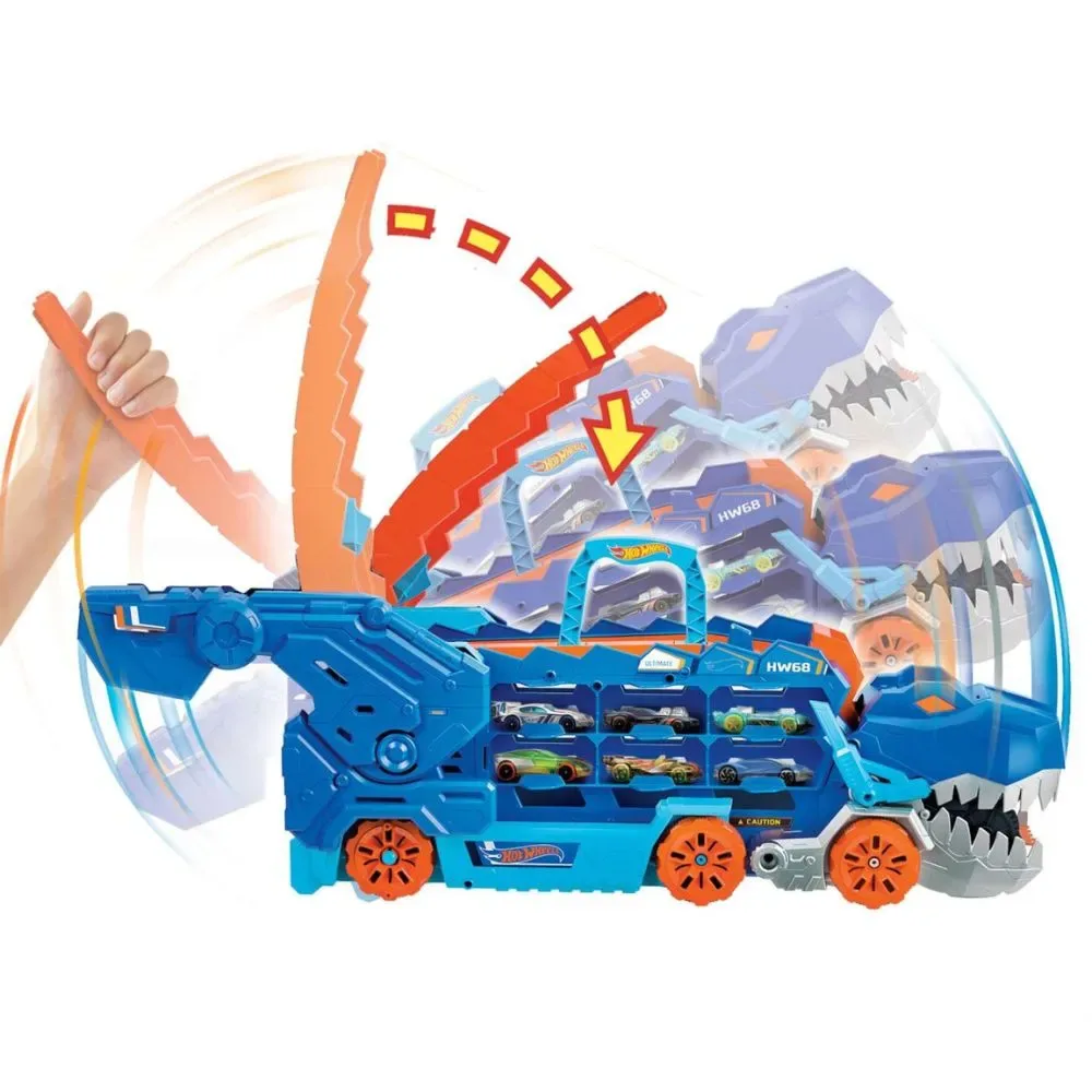 Hot Wheels City Súper Remolque De T-Rex4