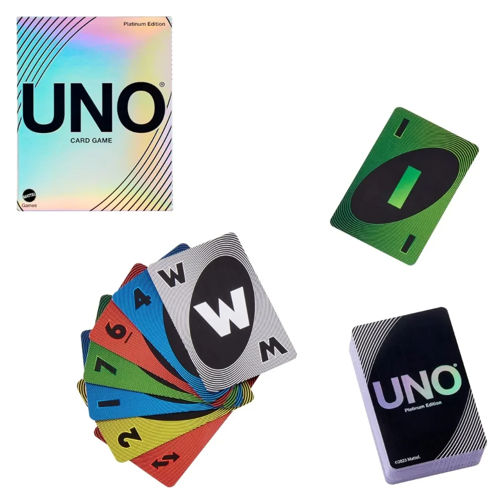 Mattel Games Uno Juego de Cartas Platinum3