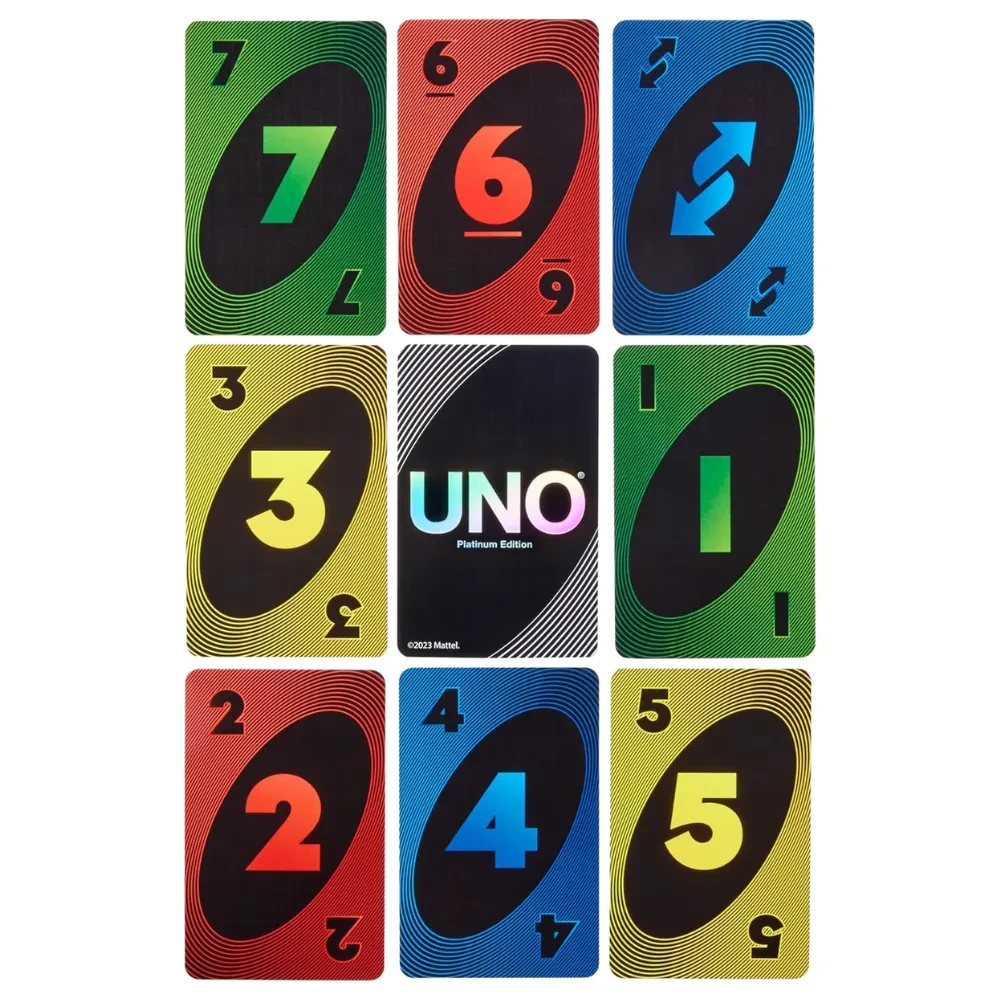 Mattel Games Uno Juego de Cartas Platinum4