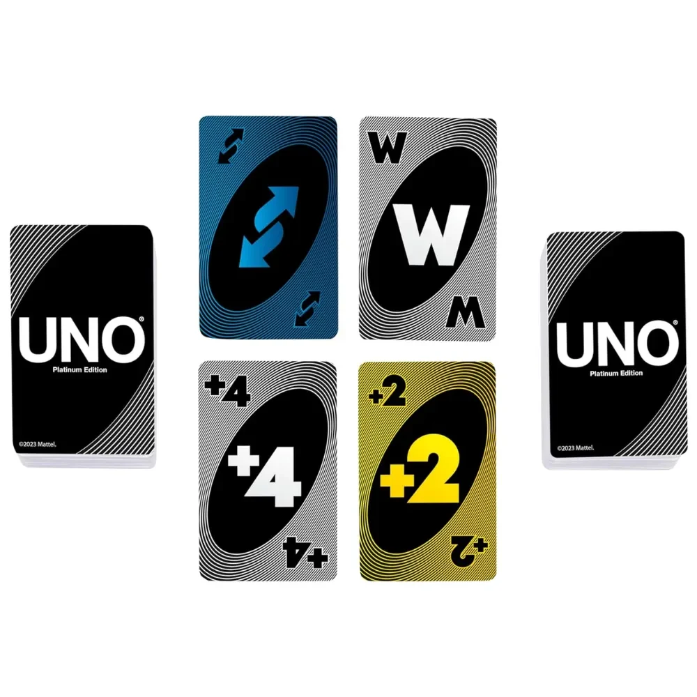 Mattel Games Uno Juego de Cartas Platinum5