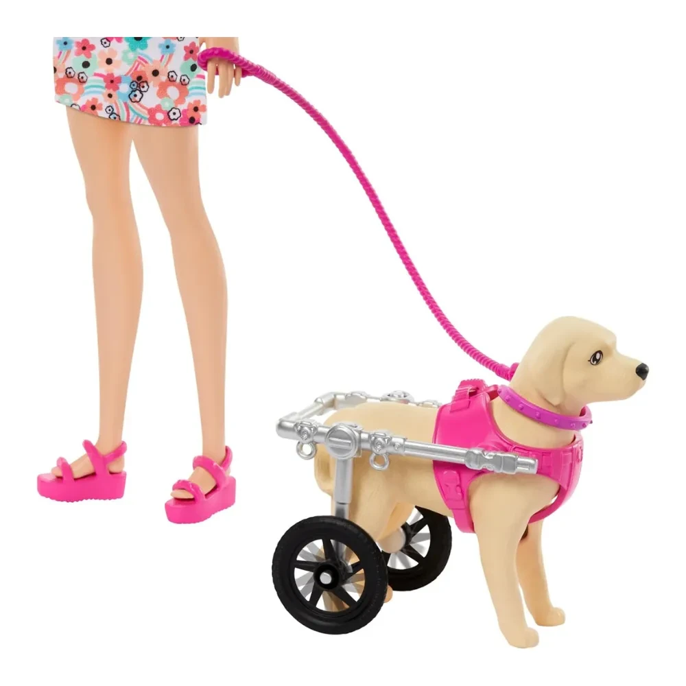Barbie Set de Juego Paseo de Perrito4