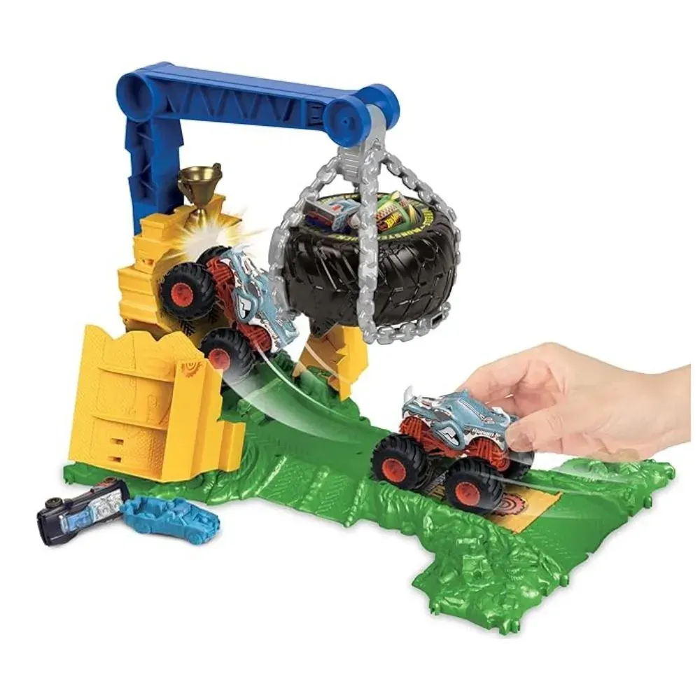 Hot Wheels Monster Trucks Pista Reto en la Selva3