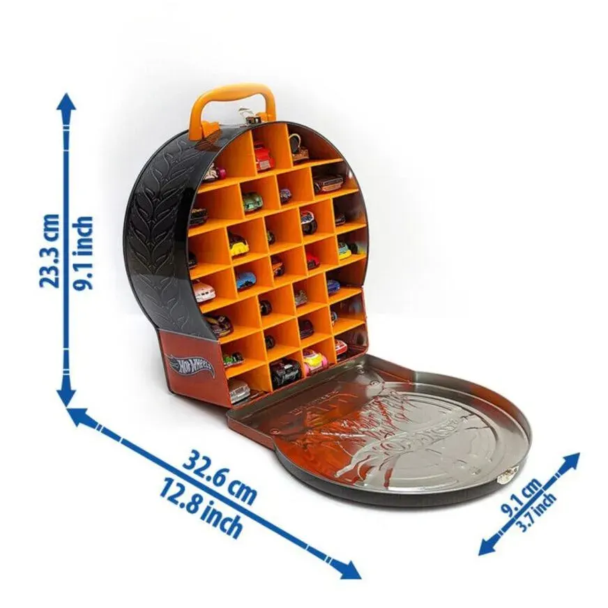 Hot Wheels Case Garage Rueda En LLamas 29 Autos2