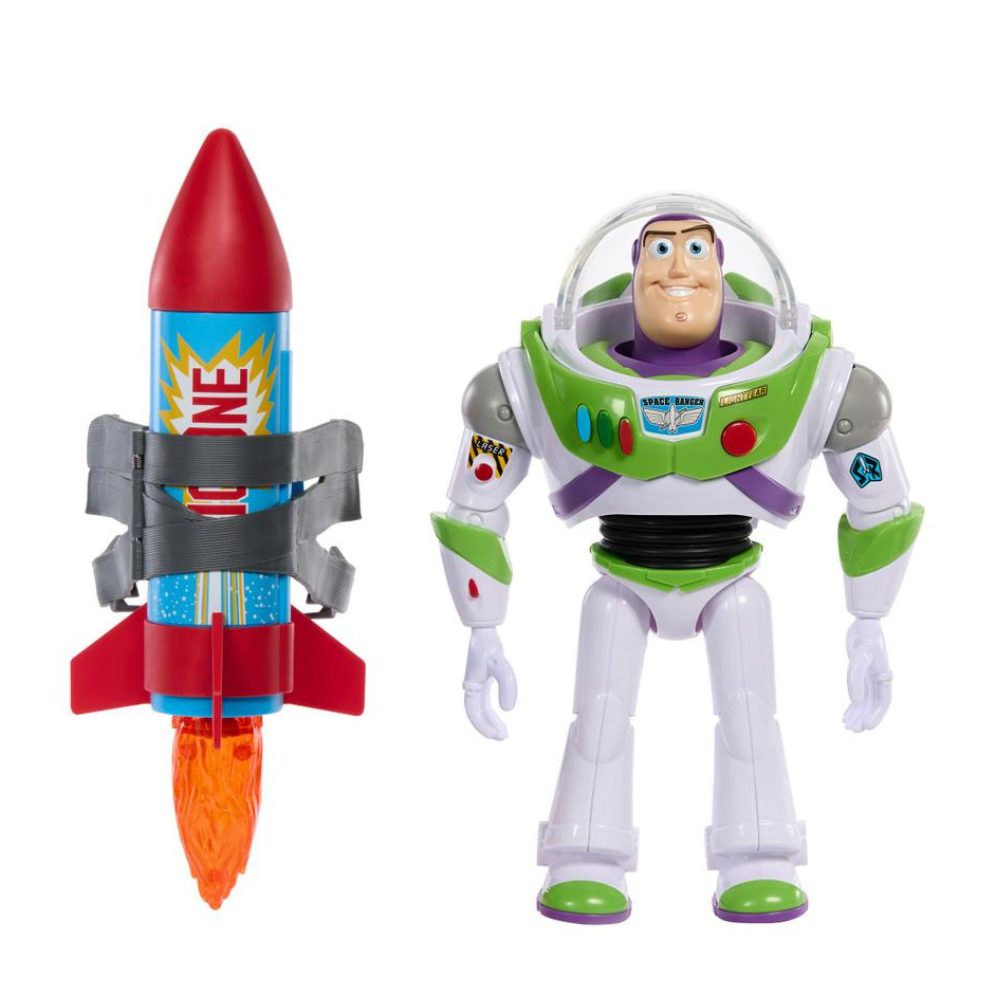 Figura Pixar Toy Story Buzz Con Cohete 12