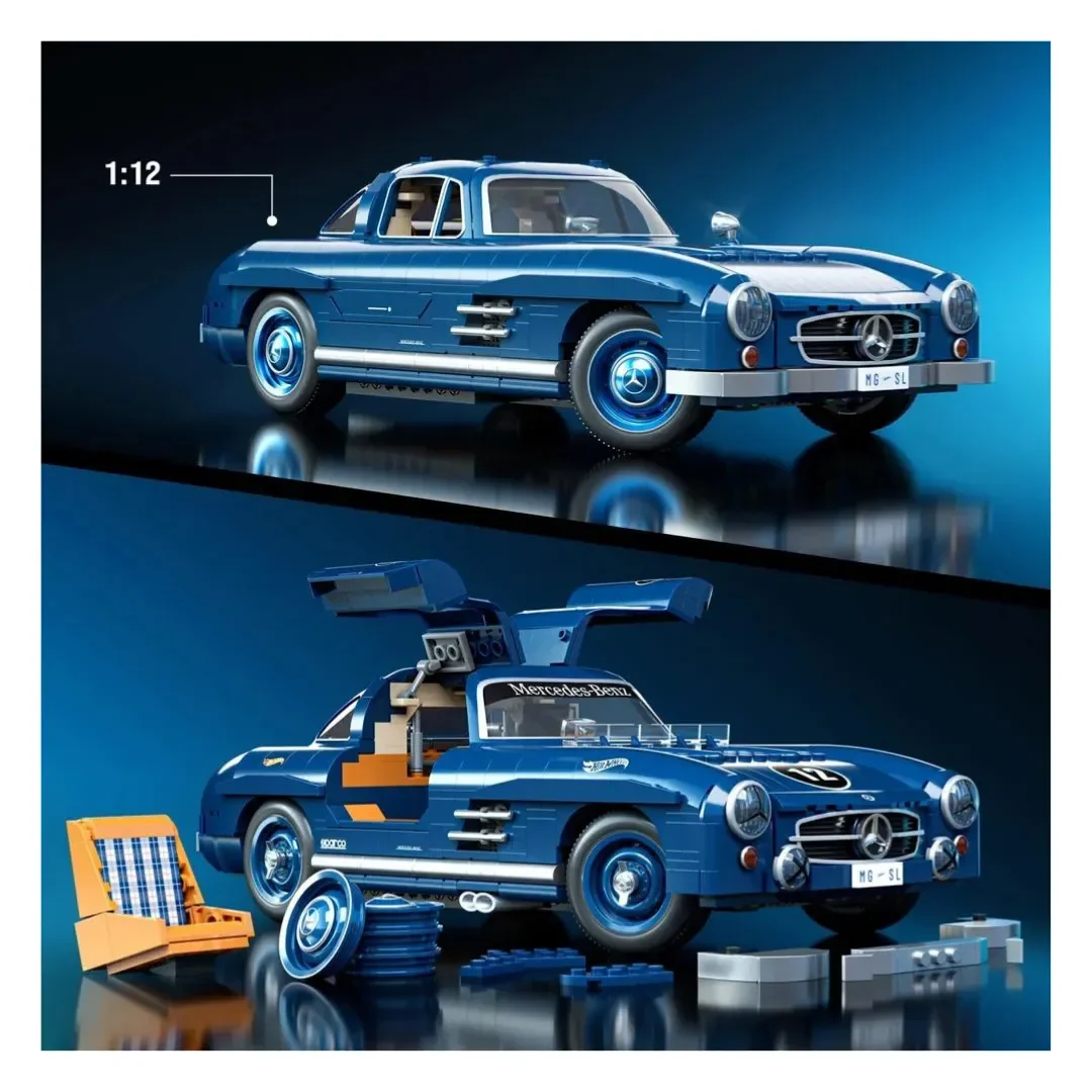 Hot Wheels Mega Premium Mercedes Benz 300 sl3
