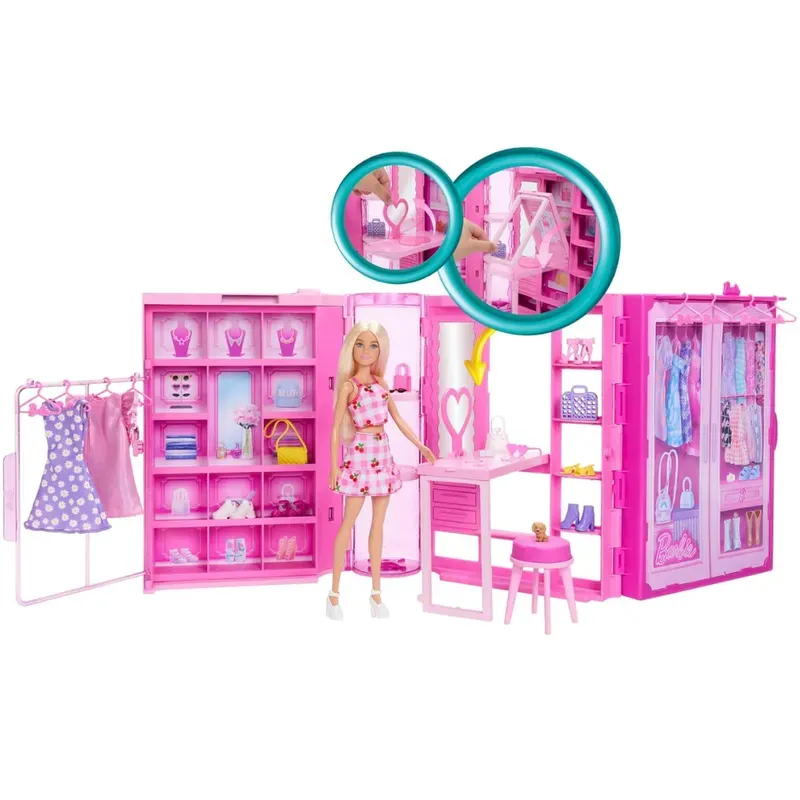 Barbie Closet de los Sueños con Accesorios y Muñeca3