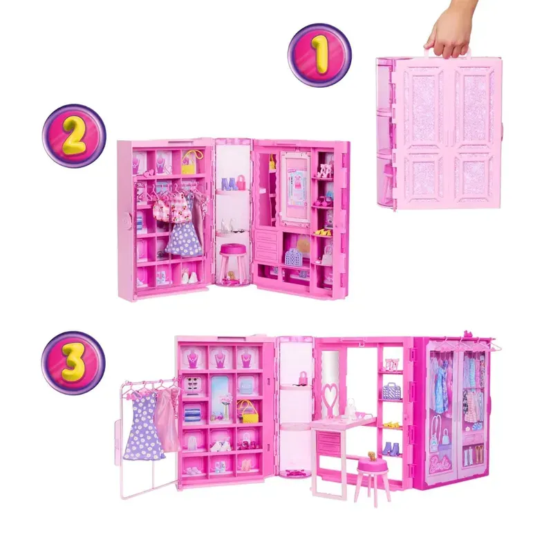 Barbie Closet de los Sueños con Accesorios y Muñeca4
