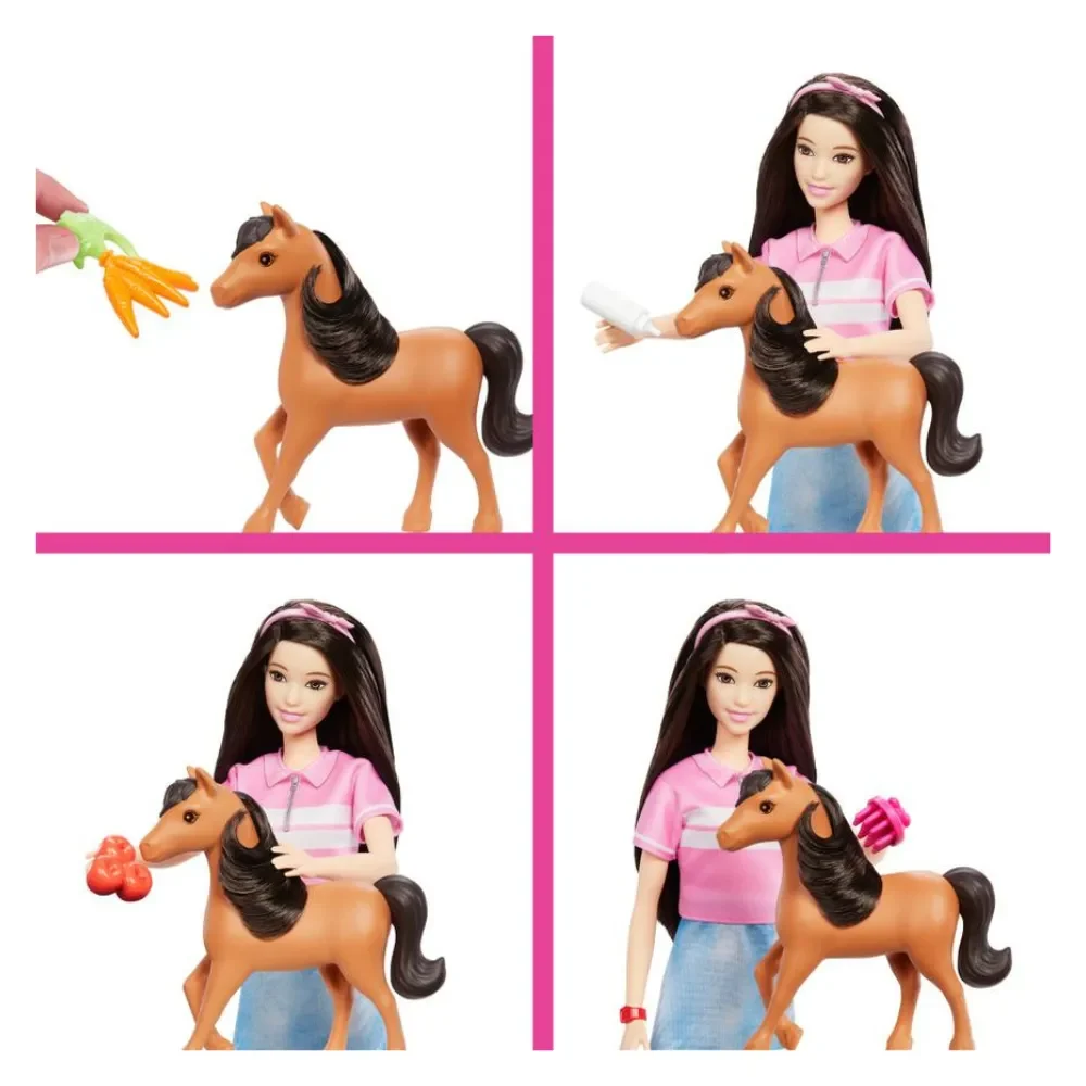 Muñeca Barbie Set Cuidado De Ponys Con Renee4