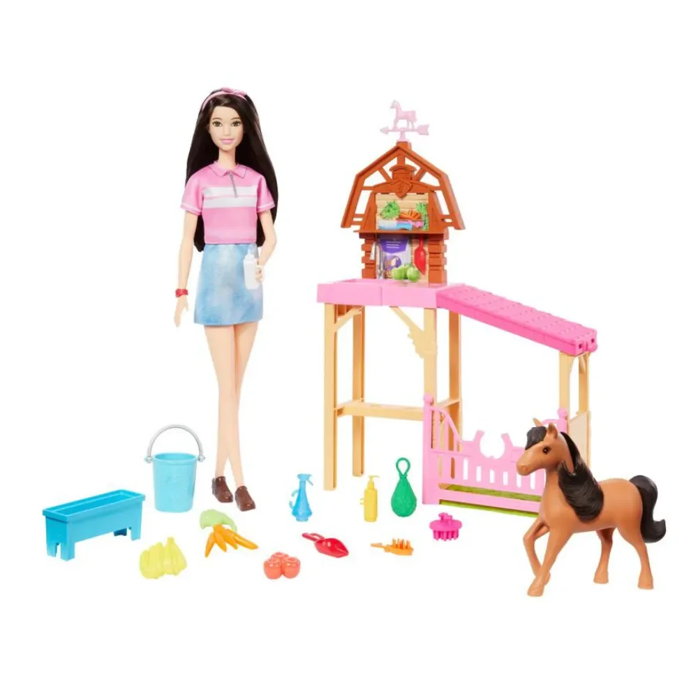 Muñeca Barbie Set Cuidado De Ponys Con Renee6