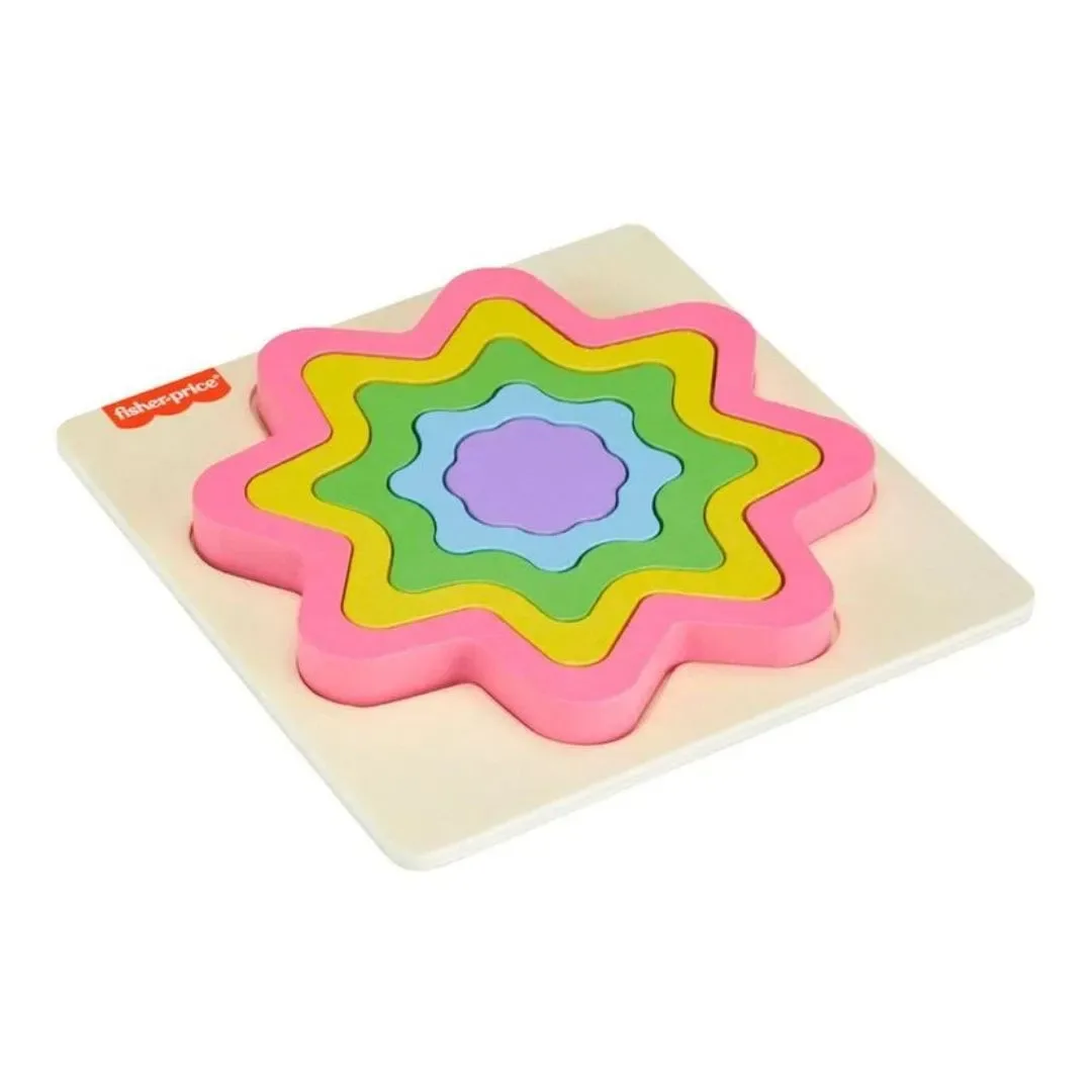 Rompecabezas de Madera Educativo 3D Arcoíris de Fisher-Price - 5 piezas Surtido2