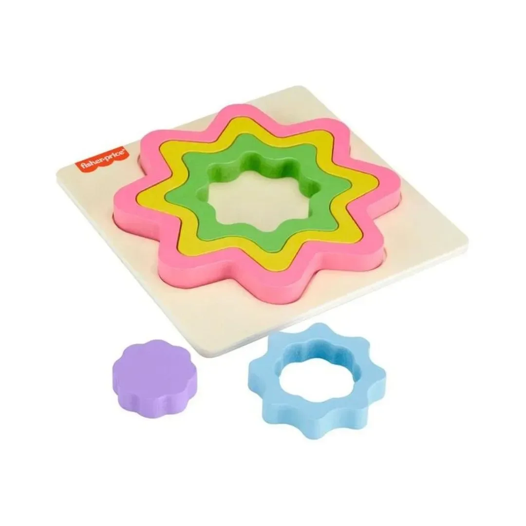 Rompecabezas de Madera Educativo 3D Arcoíris de Fisher-Price - 5 piezas Surtido3