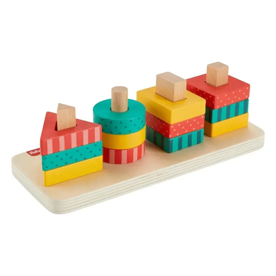 Fisher-Price Clasificador de Formas De Madera Didáctico Y Alegre2