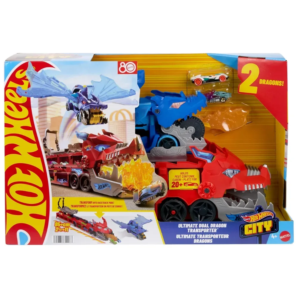 Hot Wheels Super Remolque Ultimate Dual Dragon Transporter2