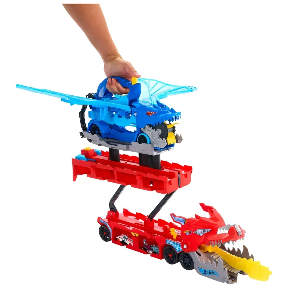 Hot Wheels Super Remolque Ultimate Dual Dragon Transporter4
