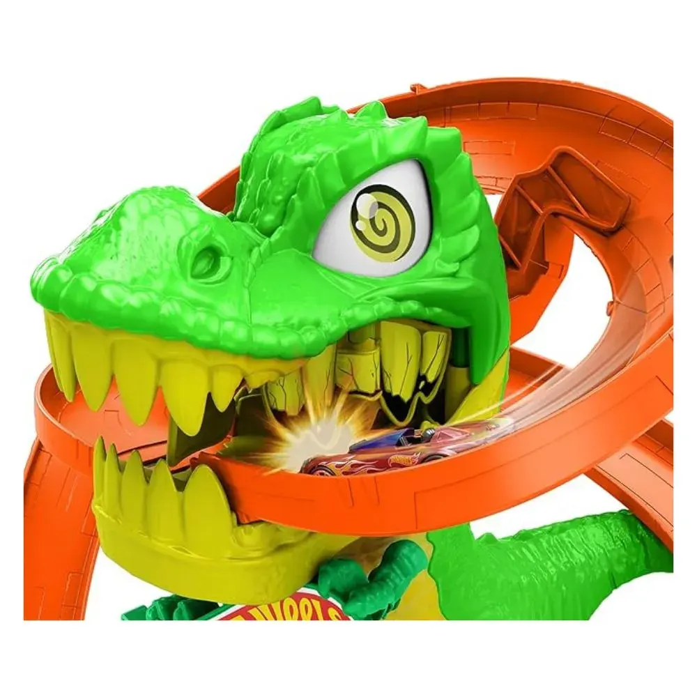 Hot Wheels City T-Rex Vs Estación De Bomberos4