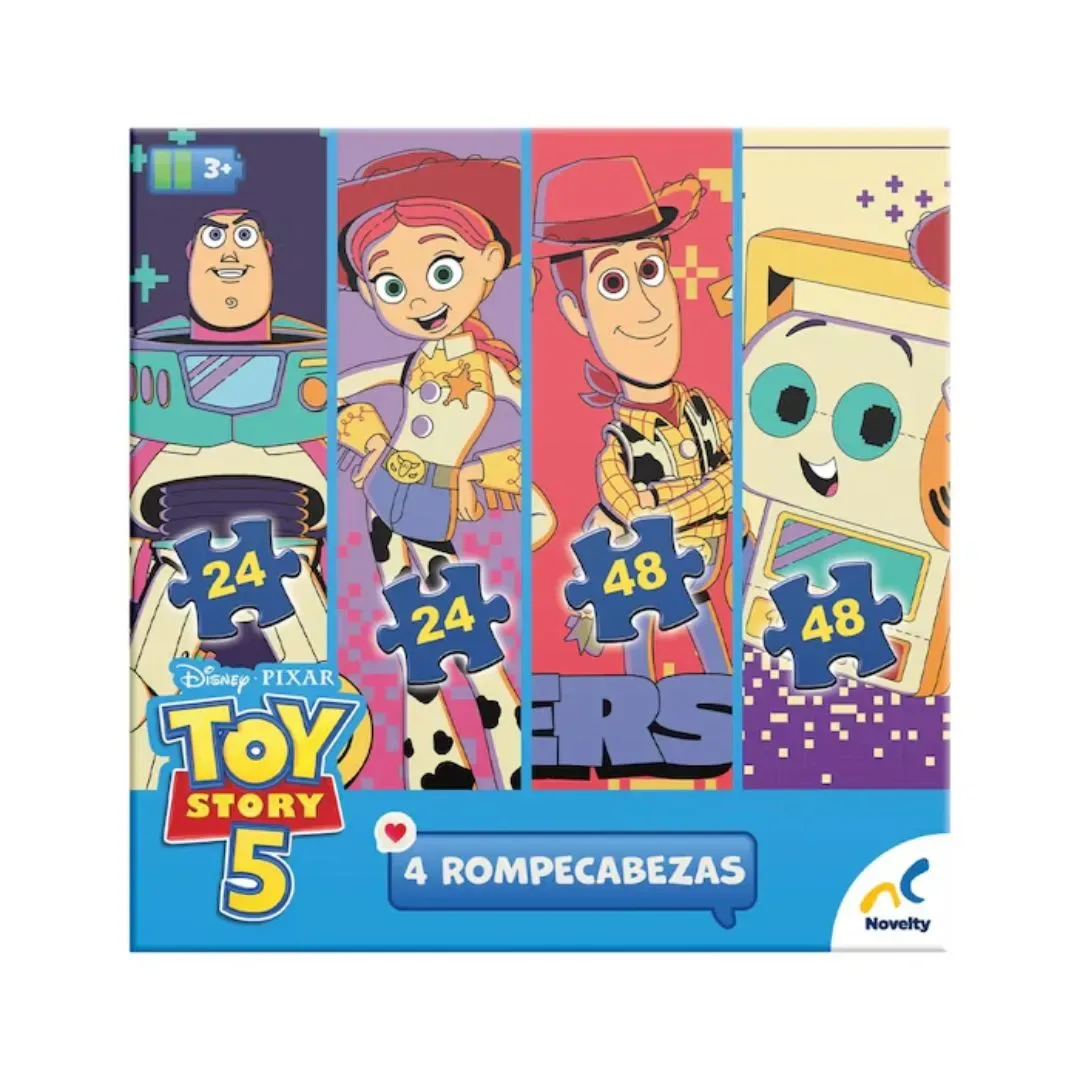 Rompecabezas Toy Story 5: 4 en 1, 24 y 48 Piezas2
