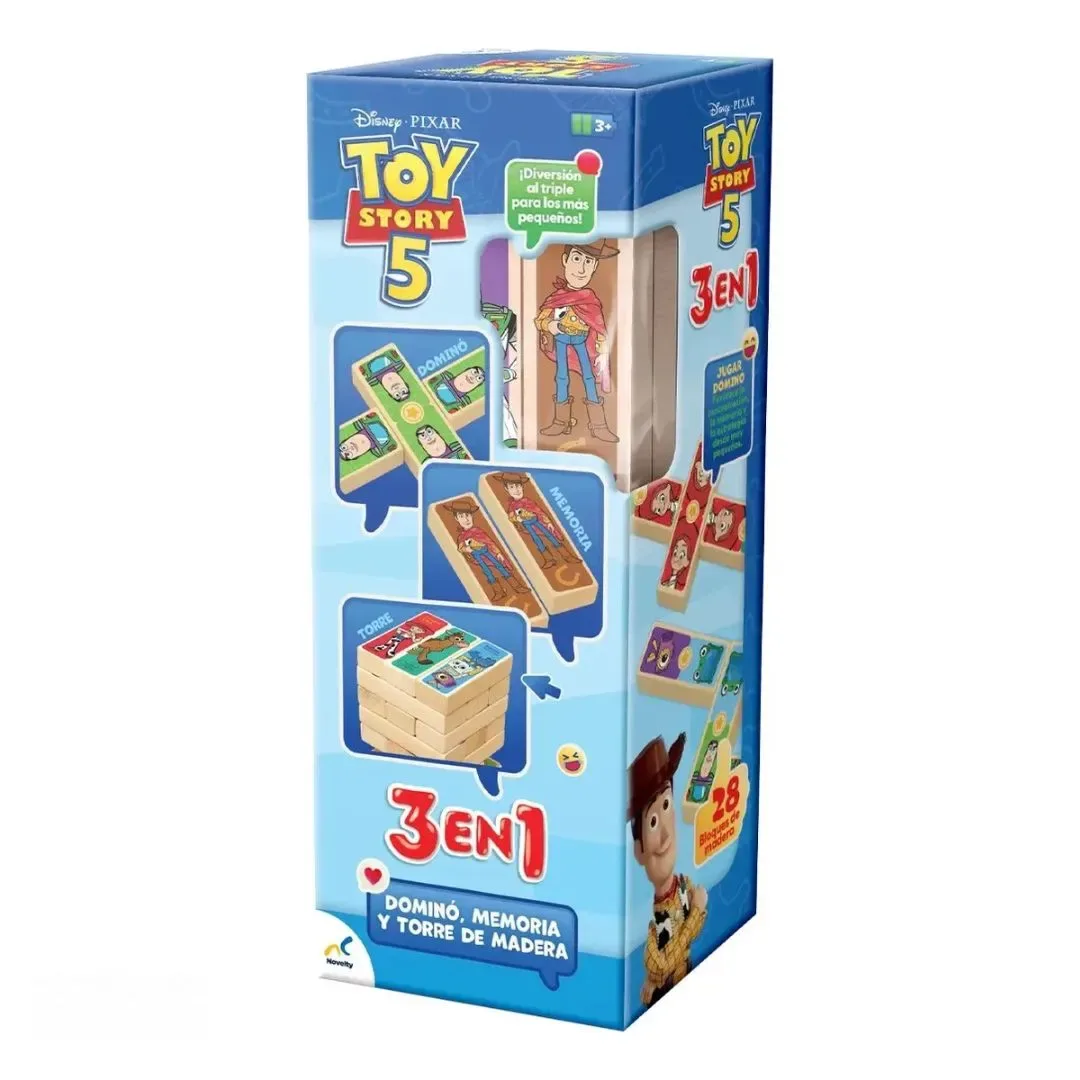 Juego de Mesa Toy Story 5 Torre de Madera 3 en 15