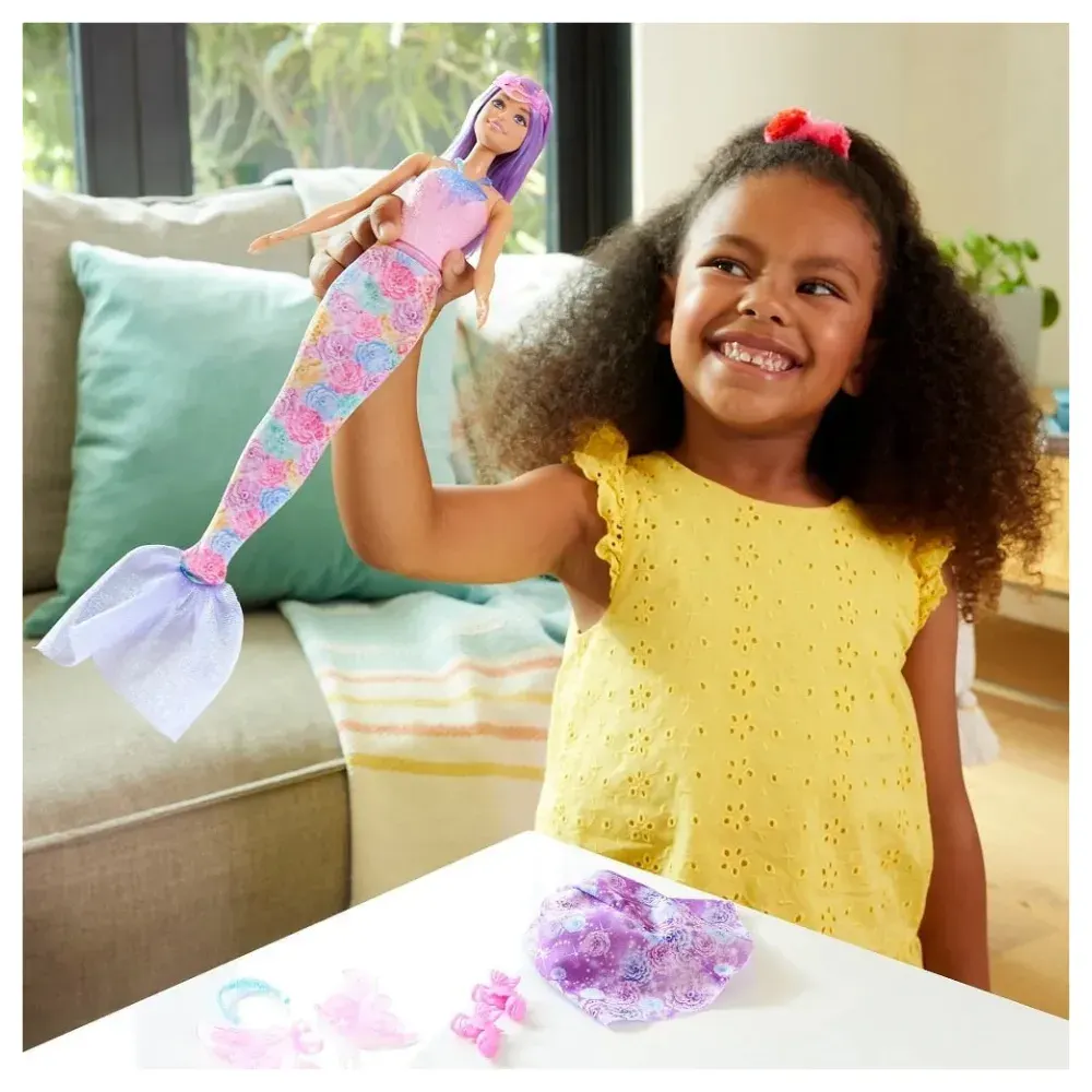 Muñeca Barbie Look De Hada Y Sirena4