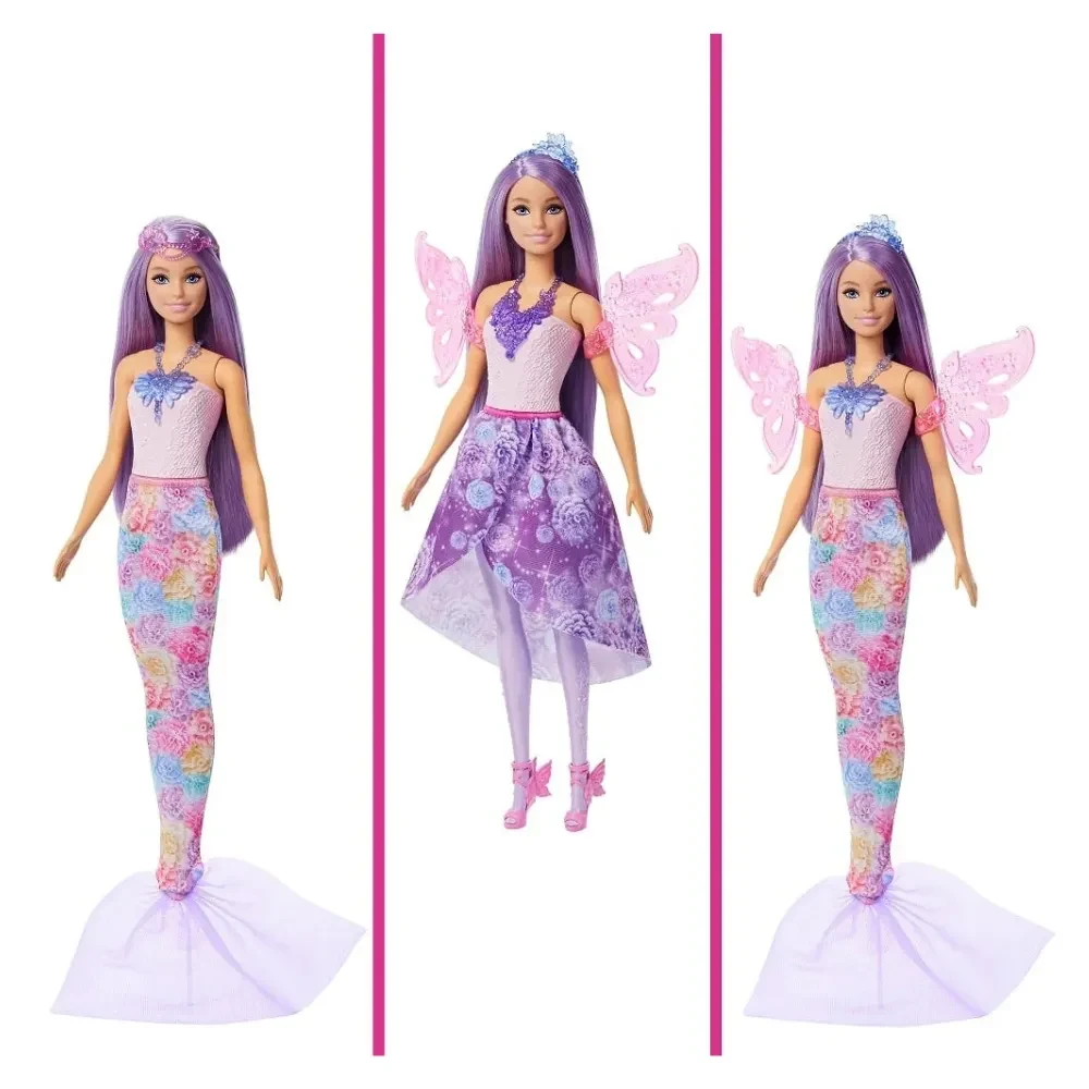 Muñeca Barbie Look De Hada Y Sirena5