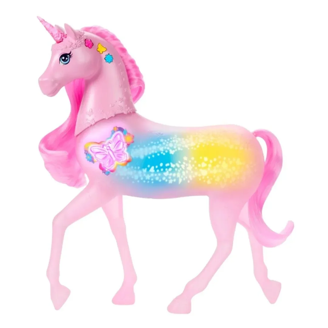 Barbie Fantasía Set de Juego Unicornio con Luz y Sonido6
