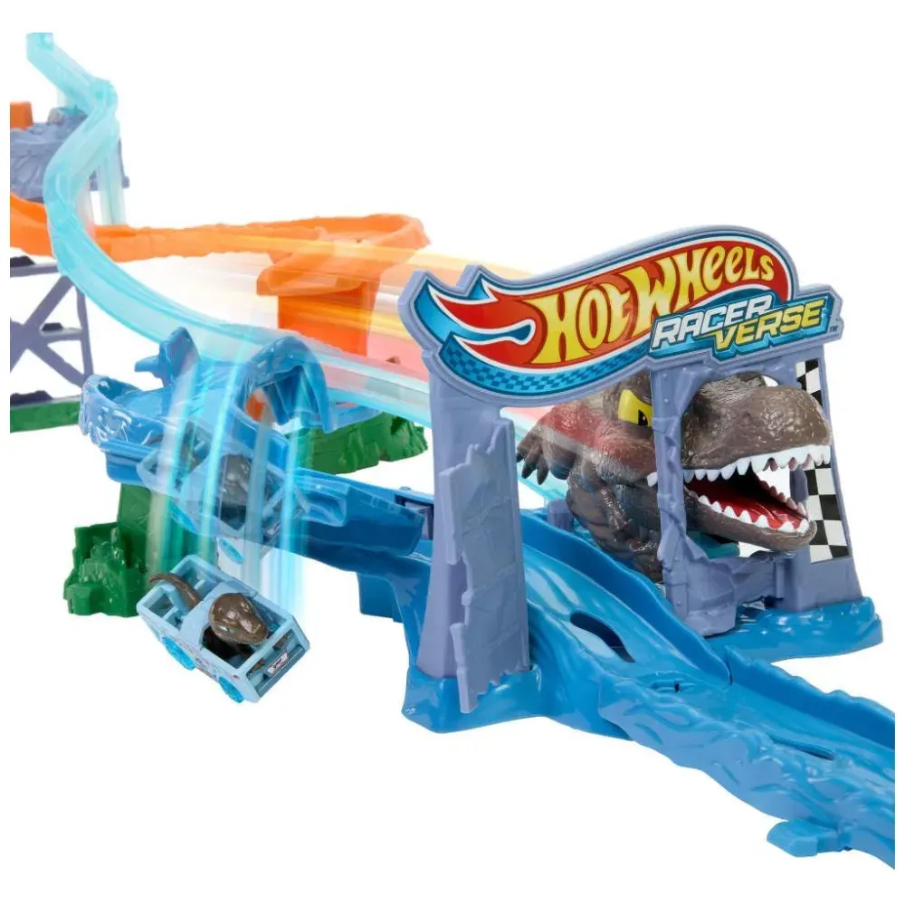 Hot Wheels RacerVerse Jurassic World Crash & Splash2