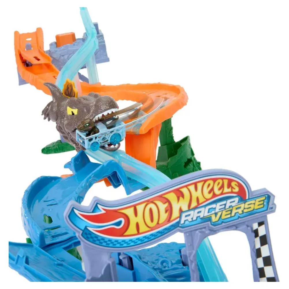 Hot Wheels RacerVerse Jurassic World Crash & Splash3