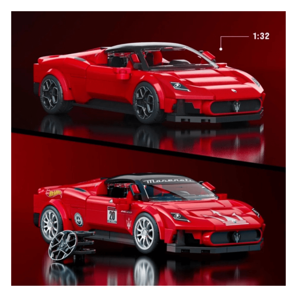 Hot Wheels Mega Construcción Speed Maserati MC203