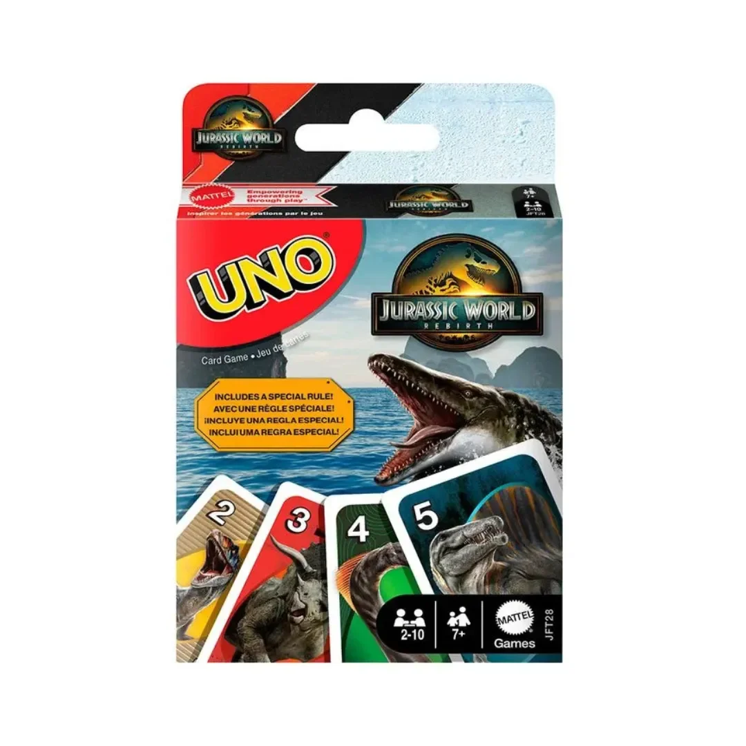 Juego de Cartas UNO Jurassic World Mattel – Edición Dinosaurios2