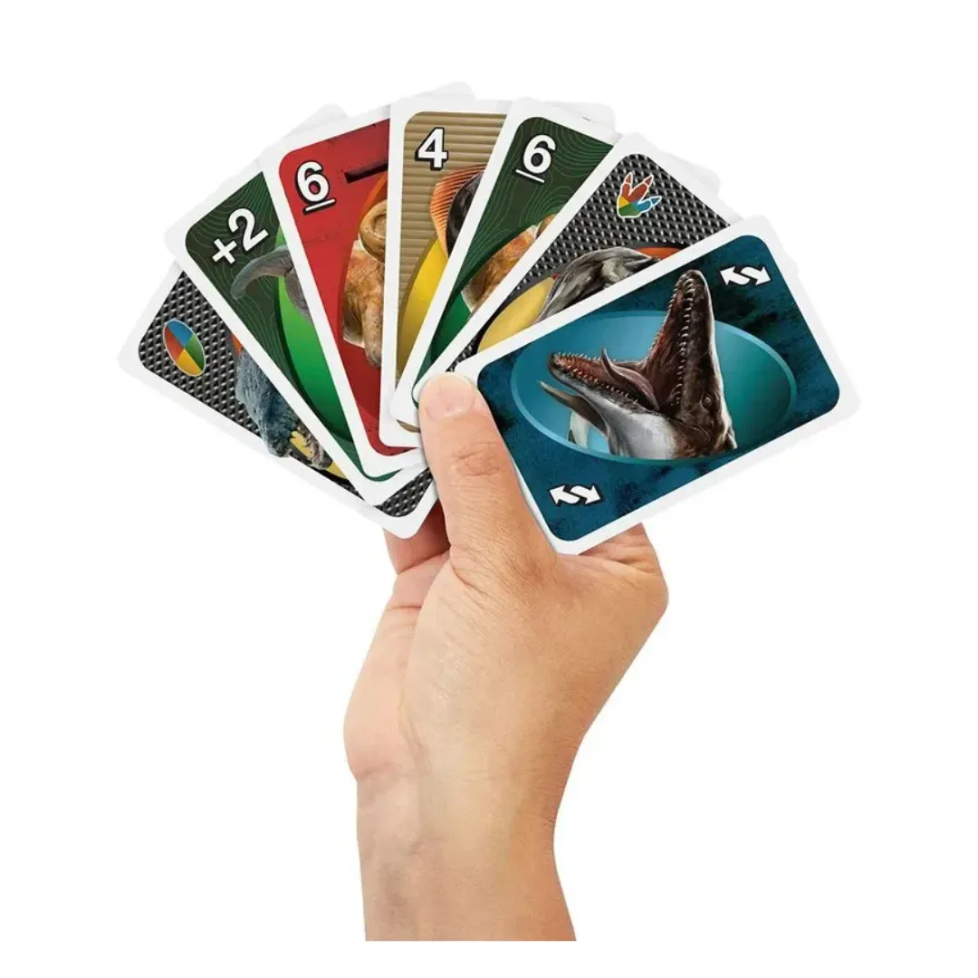 Juego de Cartas UNO Jurassic World Mattel – Edición Dinosaurios3