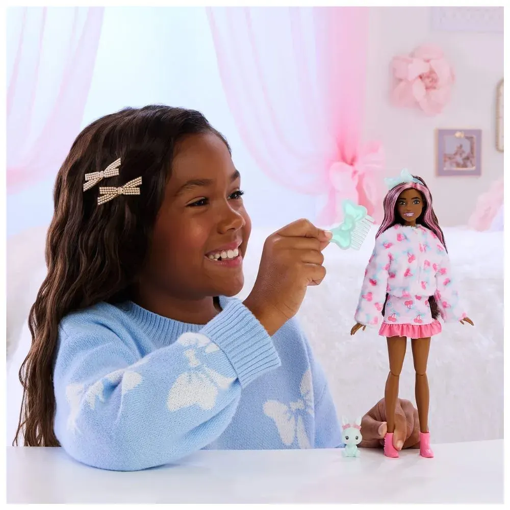 Barbie Cutie Reveal Muñeca con Pijama de Animal Surtido - Cordero, Conejito y Gatito2