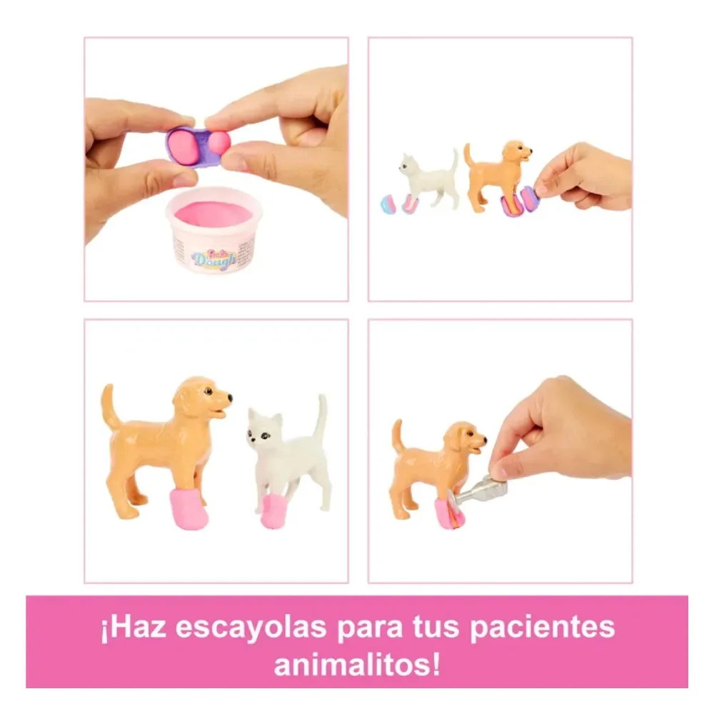 Barbie Profesiones Set Veterinaria Con Mascota y Accesorios3