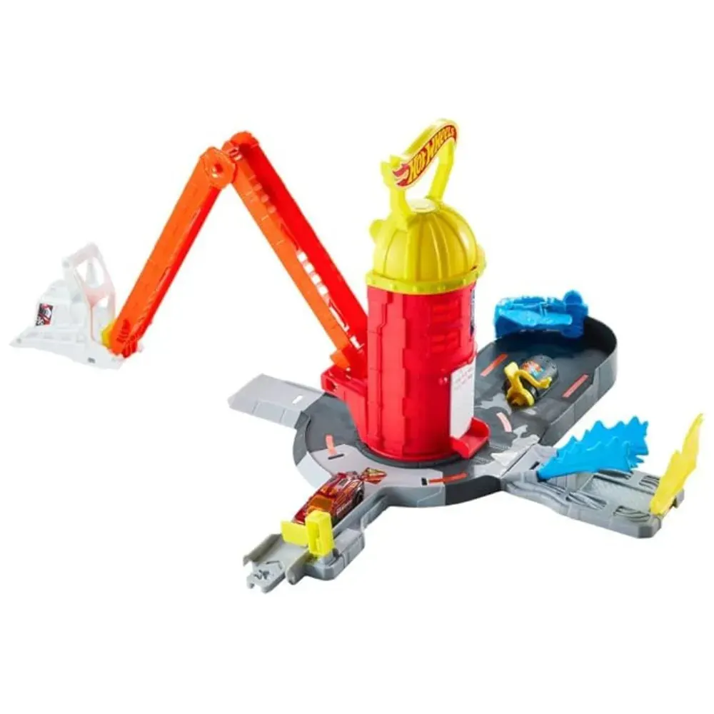Hot Wheels Pista de estación de Bomberos4