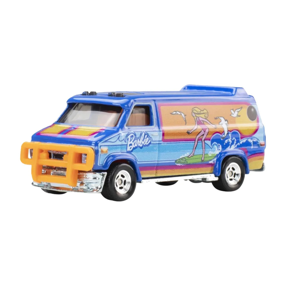 Hot Wheels Premium Pop Culture Barbie Custom GMC Panel Van Azul2
