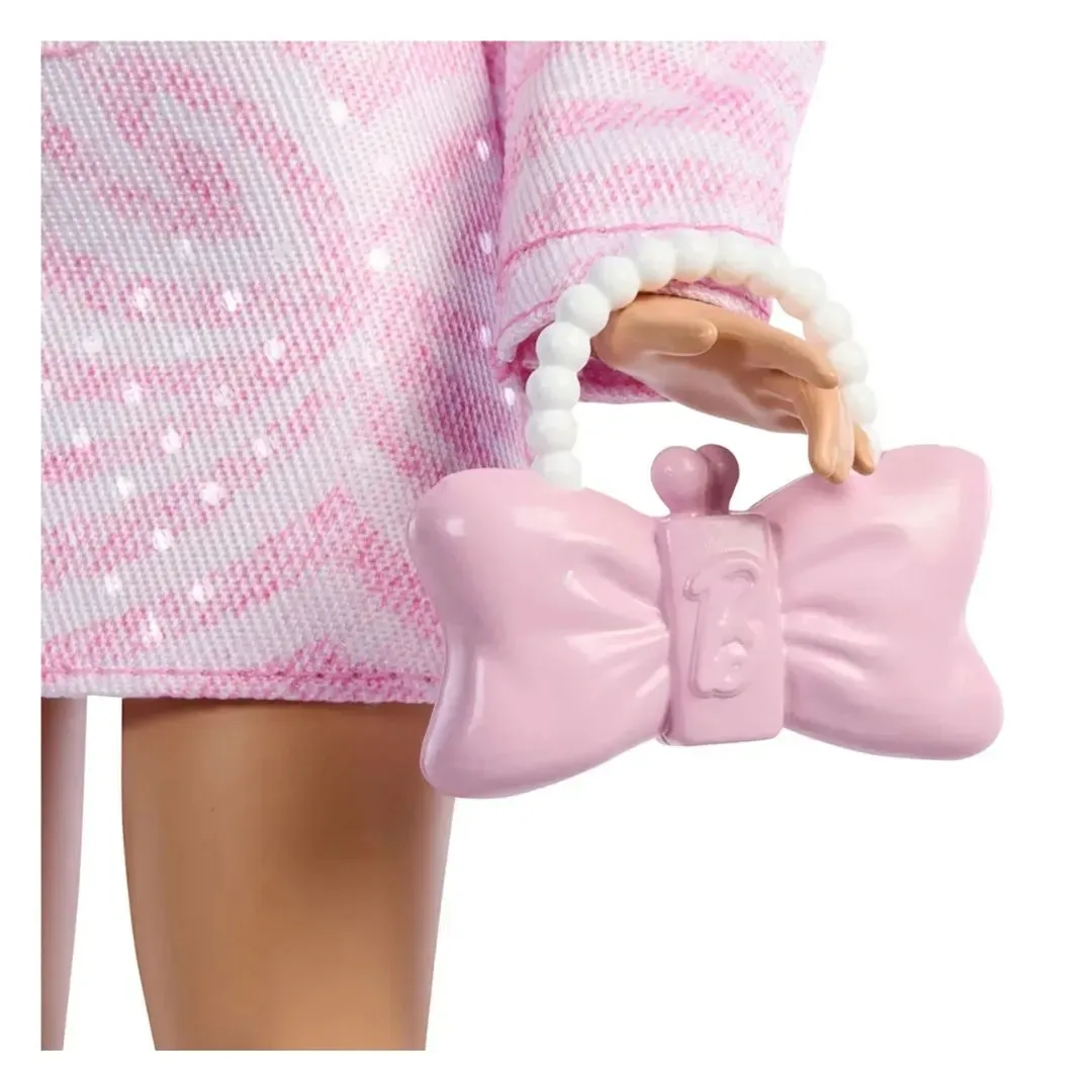 Muñeca Barbie Colección Deluxe: Chaqueta y falda tacos rosas3